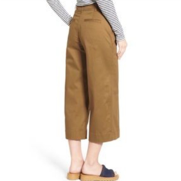 Madewell Langford Crop Wide Leg Pintuck Pants - Picture 2 of 7